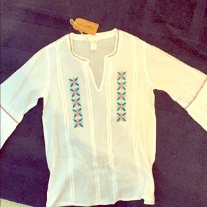 White flowy blouse from Natural life